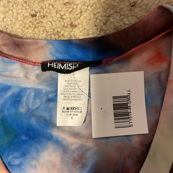 Heimish stretchy tie dye- t shirt, no wrinkle, fall color sz S - Picture 2 of 4